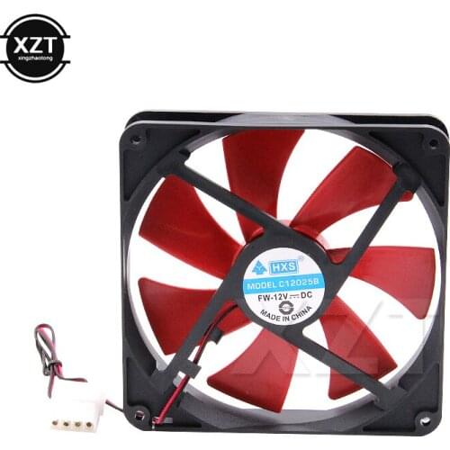 12V 4 Pin 140mm Computer Cooler DC Silent CPU Cooling Fan High Airflow 2300RPM Speed Adjustable Quiet for PC Chassis Radiating