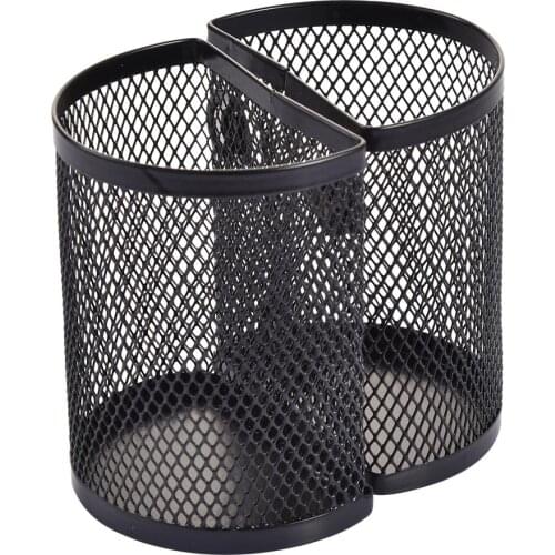 Magnetic Fridge Storage Box Whiteboard Marker Pencil Pen Holder Metal Wire Mesh Basket Case Makeup Organizer School Supplies