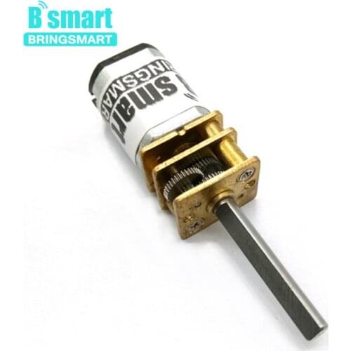 Bringsmart N20 Mini Motor 3V 6V 12 Volt DC Gear Motor D3-20 Low Speed 15/30/50/60/100/150/200/300/400/600rpm Intelligent Car DIY