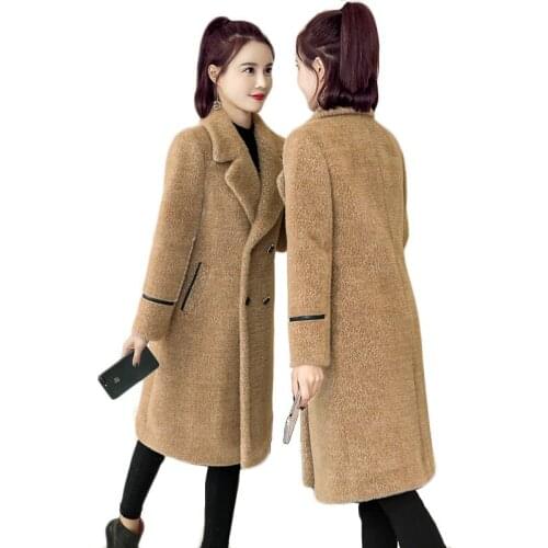 Youth Clothing for Female Fur Coat Winter Parkas Elegant Women Blazer Imitation Mink Cashmere Warm Jacket Factory Outlet 1971