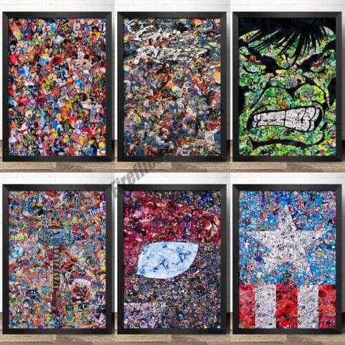 Marvel Superhero Diamond Painting 5D DIY Diamond Embroidery Full Square Drill Cross Stitch Kits Mosaic Home Decoration Gift