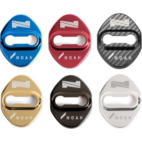 For Toyota Noah Inspire Stainless Steel Car Door Lock Cover Protection Stickers Accessories