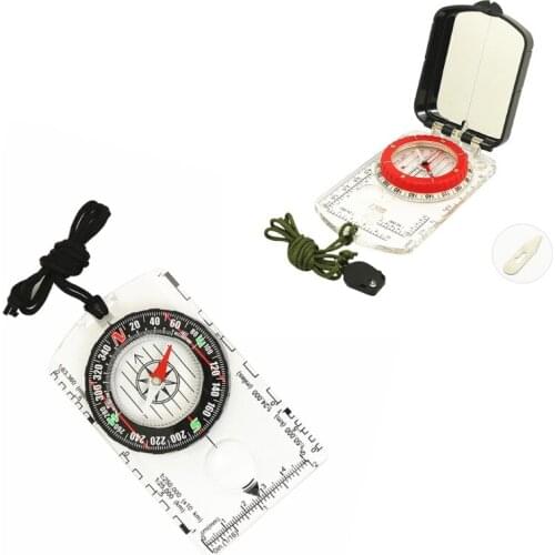 Navigation Compass with Hanging Strap LED Light Outdoor Camping Activity Tools