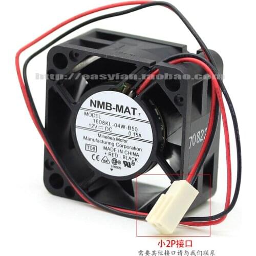 NEW NMB-MAT Minebea 1608KL-04W-B50 4cm 4020 12V 0.15A Double Ball bearing cooling fan
