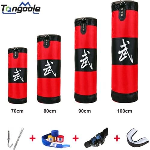 New Boxing Training Fitness MMA Boxer Boxing Bag Hook Hanging Sport Bag Sand Punch Punching Bag Sandbag 70-100cm