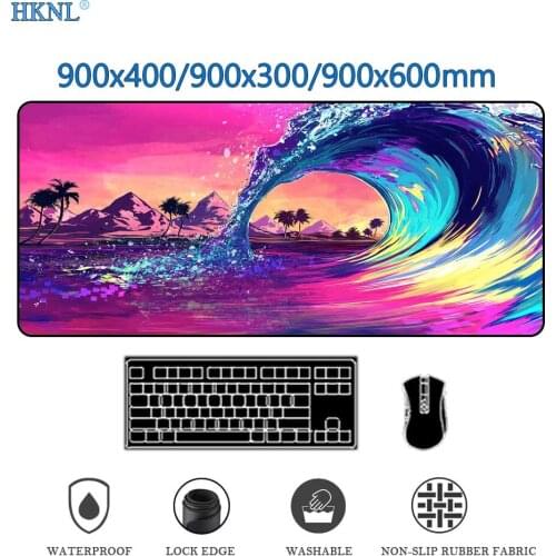 Custom Mouse Pad Xxl Retrowave Carpet Play Mats Padmouse Keyboard Pad Pink Mousepad Gamer Decoration Table Rug Desk Mat Japan