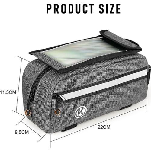 Sports Outdoor Cycling Equipment Cell Phone Navigation Touch Screen Bag Mountain Bike Front Beam Waterproof Bag