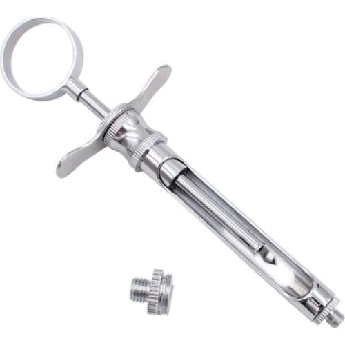 Dental Syringe Stainless Steel Dentistry Surgical Instrument With Head Dental Teeth Care Dental Anesthesia Aspirating Syringe