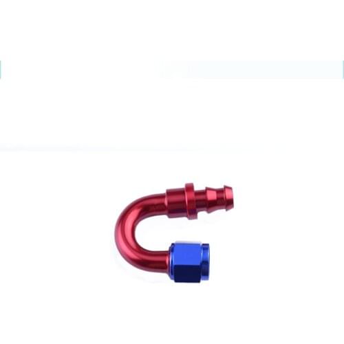 High Quality Oil Hose Fitting Adapter An 8 An8 Push On 180 Degree Aluminum Hose End Connecter