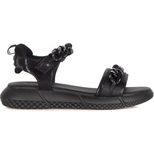 Elena Iachi sandals woman and E2833 Fluid black Swing Black