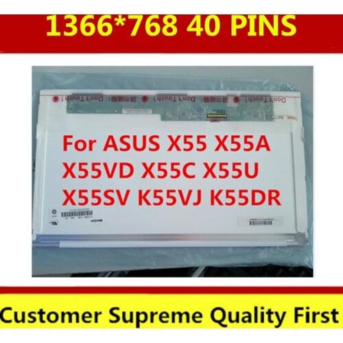 15.6" Laptop Screen For ASUS X55 X55A X55VD X55C X55U X55SV K55VJ K55DR LED LCD Display