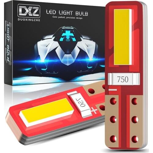 10 Pcs T5 LED 2SMD W3W W1.2W Bulb Car Light Indicator Dashboard Gauge Instrument Lamp Auto Motorcycle Replacement 12V White