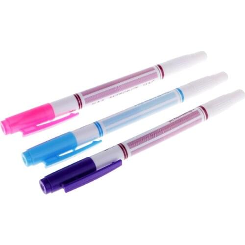3-pack Double Headed Trick Marker Marker Pens Embroidery Sewing Patchwork