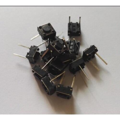 6*6*4.3 5 7mm push button switch / light touch switch microswitch 2pin horizontal type