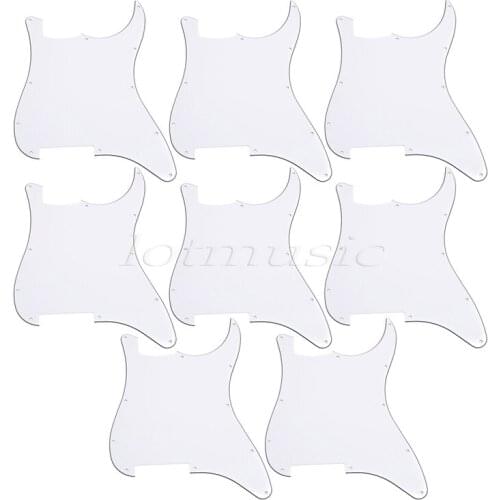 8Pcs Blank Scratch Plate Pickguards For Fender Strat Replacement Guitar Pick Guards Durable