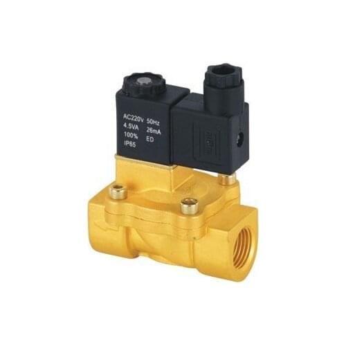 Free Shipping 10pcs 1/2'' Guide Solenoid Valves Brass CV=6.2 Normally Closed Water Air Solenoid Valves Model 2V130-15