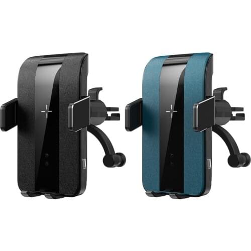 Wireless Car Charger Mount 15W Qi Fast Charging Air Vent Car Phone Mount Automatic Clamping Cell Phone Holder