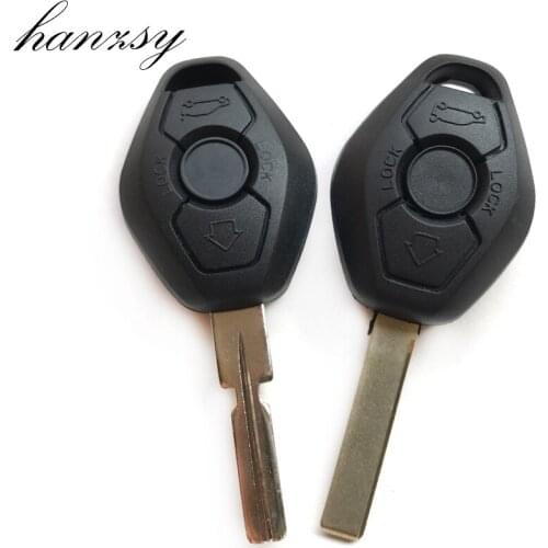 3 Buttons Remote Key shell Fob For BMW E39 E46 E38 Z3 Z4 X3 X5 1 3 5 6 7 Series Replacement Car key Case Cover HU92/HU58 Blade