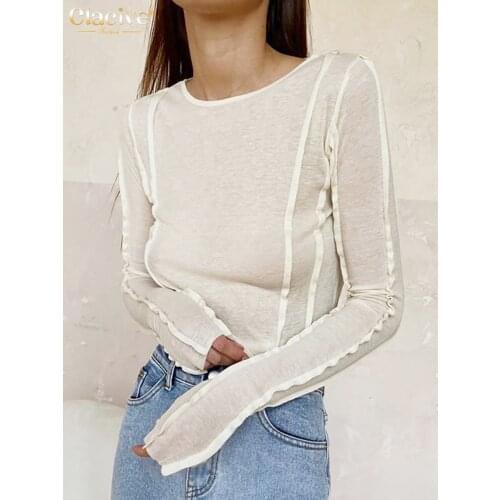 Clacive Women's Long T-shirts