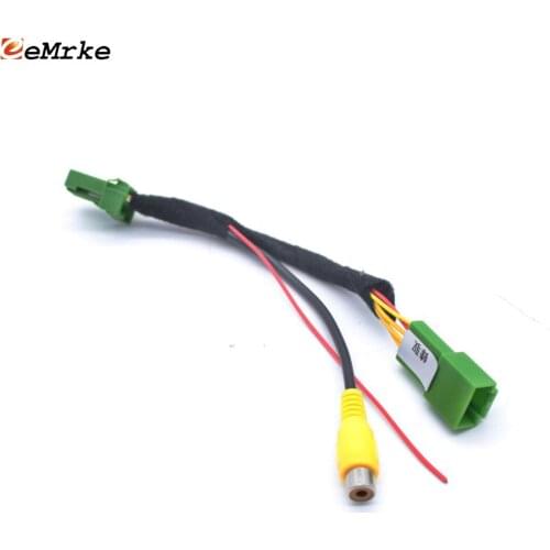 EEMRKE Car Reversing Camera Adapter Connector Wire for Suzuki SX4 S-Cross 2013 to 2018 Original Screen Video Input RCA Cable