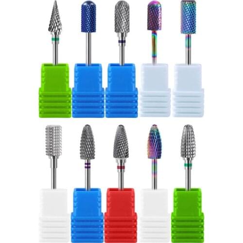 Nail Drill Bits Milling Cutter For Manicure carbide Nail Drill Bits Manicure Machine Accessories Rotary Electric Nail Files Nail