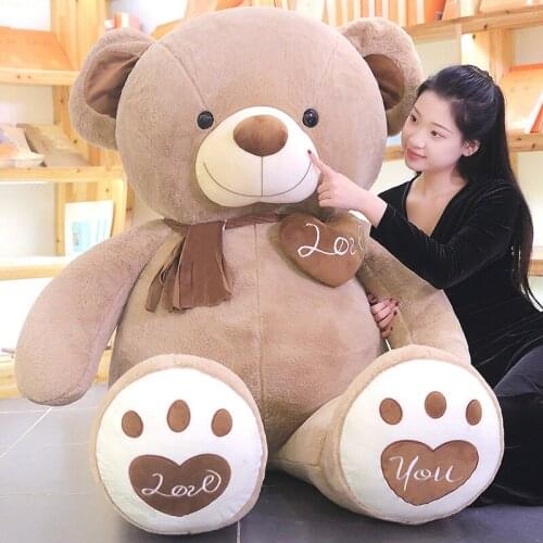 200cm Giant Teddy Bear Plush Toy Huge American Giant Bear Skin Teddy Bear Coat Good Quality Factary Price Soft Toys For Children
