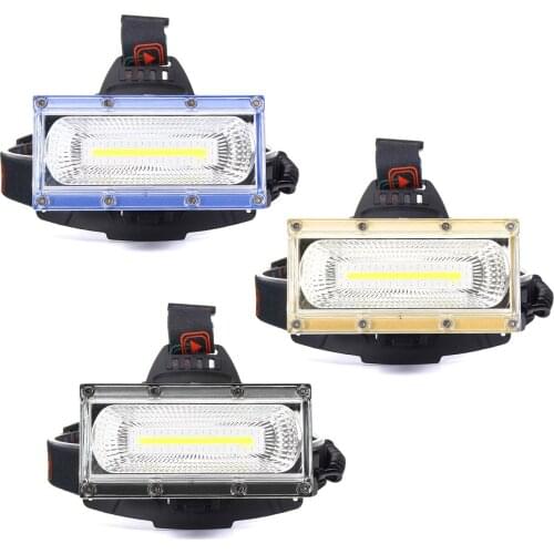 JIGUOOR 1300LM 30W COB LED Headlamp Cycling Lamp Three Lighting Modes Adjustable Base For Outdoors Cycling 18650 Led Lights