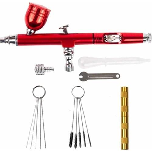 HLZS-7Cc 0.3 Nozzles Airbrush With 11Pcs Set Cleaning Accessories Cake Decorating Brushes For Manicure Air Brush