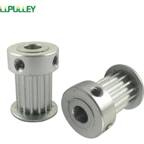 LUPULLEY 14 Teeth 3M Timing Pulley Bore 4mm/5mm/6mm/6.35mm/7mm Fit Width 15mm HTD3M Belt 14T 14Teeth HTD3M Pulley CNC 2PCS