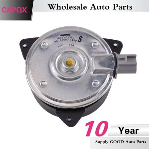 CAPQX Right Side A/C Condersen Cooling Fan Motor FOR RAV4 6ZRFE 5ARFE 2013 2014 2015 2016 16363-0V390 168000-1490