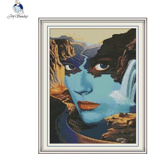 Beauty and Lake Patterns DIY Handmade DMC 14ct and 11ct Cross stitch kits and Precise Printed Embroidery Set Needlework FA033