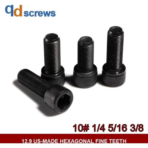 12.9 10#1/4#5/16#3/8# US standard fine thread knurling inner hexagon UNF