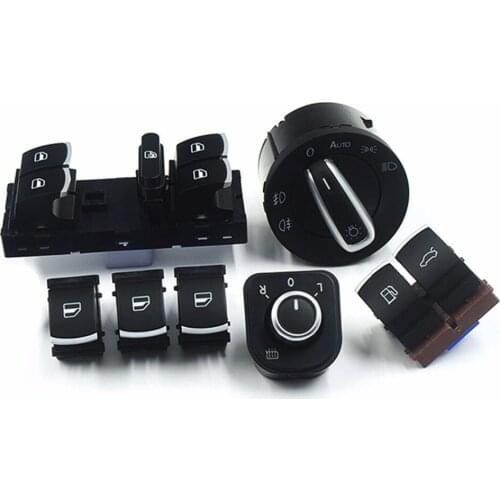 Window Headlight Mirror Tailgate & Fuel Flap Button Switch For VW Passat B6 CC Jetta Mk6 Tiguan 35D959903 5ND959565B 5ND941431B