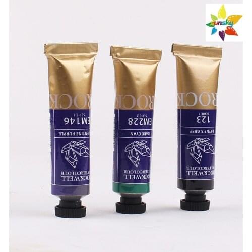 Original Canada Rockwell Mineral watercolor pigment Tubular 15ml series 45 colors Multicolor optional Professional Art supplies