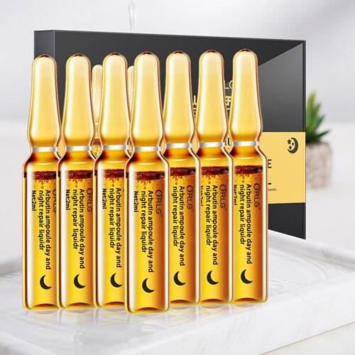 7pcs Hyaluronic Acid Ampoules Face Serum Anti Whitening Care Moisturizing Serum Pores Shrink Firming P3O8