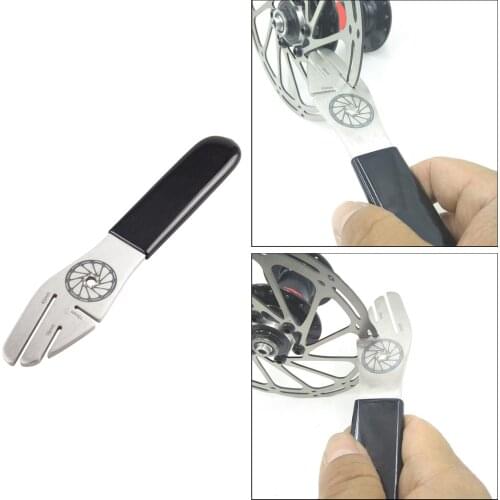 MTB Bicycle Disc Brake Rotor Alignment Truing Wrench Road Bike Repair Tool