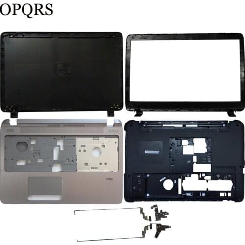 Laptop for HP Probook 450 455 G2 LCD TOP Cover/LCD Front bezel/Palmrest Upper NO touchpad/Bottom case cover 791689-001/hinges