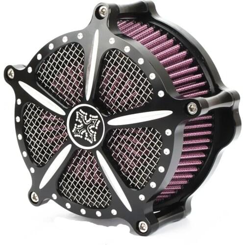 CNC Groove Air Cleaner Intake Filter Motorcycle For Harley XL883 XR1200 2010-1016 Forty Eight 1991-2016