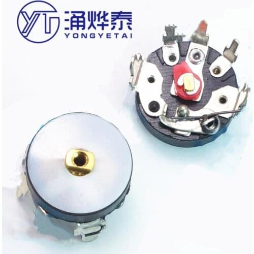 YYT 10PCS RV12MM curved foot 10K straight foot B103 flat foot with switch B503 50K radio amplifier volume potentiometer