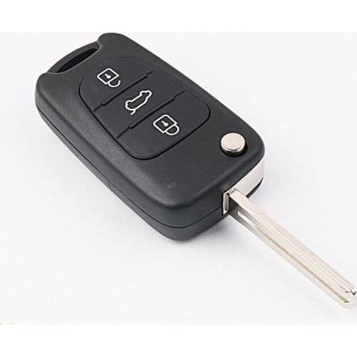 Blank Folding Car Key Blanks For Kia K5 3 Buttons Flip Remote key Shell