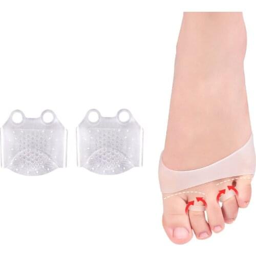 1 Pair Silicone Soft Pads High Heel Shoes Slip Resistant Protect Pain Relief Foot Care Forefoot Half Yard Invisible Gel Insoles