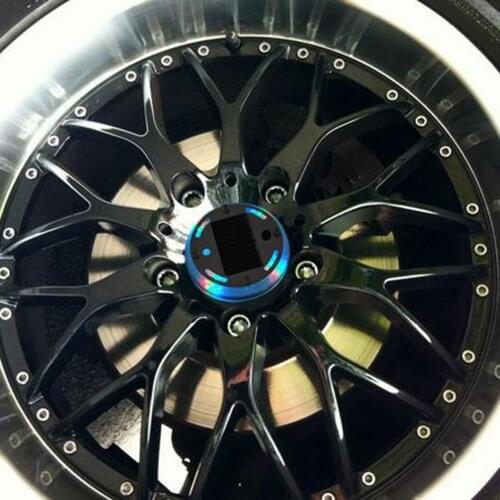 1 PC Waterproof Car Auto Wheel Tire Tyre Light Hub Lamp Automatic Shining Solar Colorful Light With Cap Cover Car Styling Light