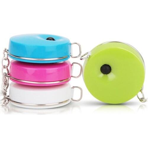 1pcs 1.5m retractable ruler Mini portable Tape Cute Measure Effective Stationery Tape Automatic Clamping Soft Feet D1008