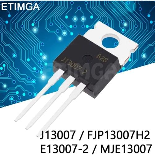 10PCS/LOT J13007 TO-220 FJP13007H2 E13007-2 MJE13007 13007 Transistor