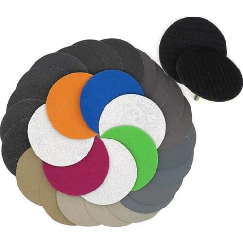 25pcs 3 Inch 75mm Waterproof Sanding Discs Hook & Loop Silicon Carbide Sandpaper Wet/Dry 1000 To 5000 Grit