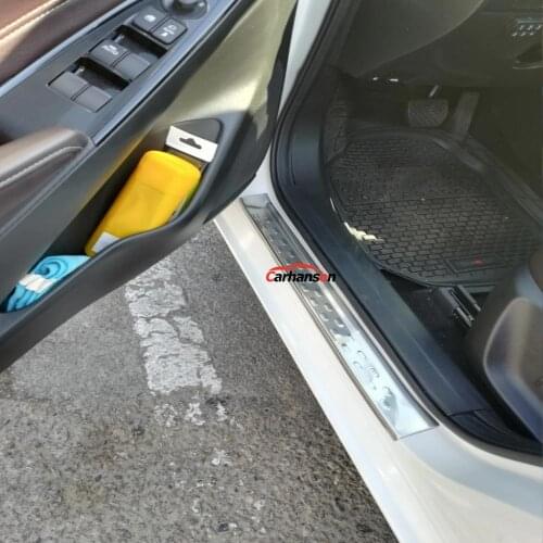 Car Accessories Styling For Mazda 2 Demio 2015-2018 Dl Sedan Dj Hatchback Door Sill Protector Cover Stainless Scuff Pedal Trims
