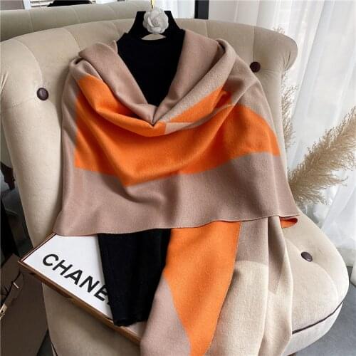 Brand Designer Cashmere Scarf High Quality Foulard Bandana Long Lrage Shawls Wrpas Winter Blanket Pashmina Bandana 2021 New