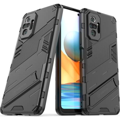 Phone Holder Case For Xiaomi Redmi Note 10 Pro Case Bumper Hard Armor Full Cover For Redmi Note 10 Pro Case For Redmi Note10 Pro
