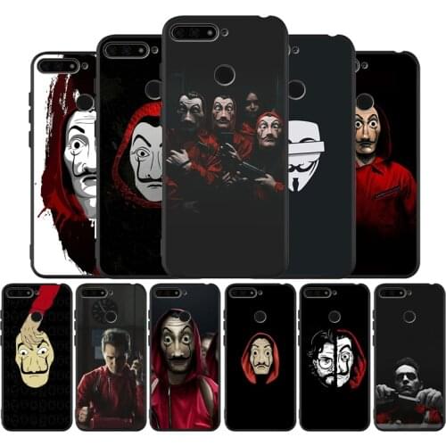 La casa de papel Money Heist black Silicone Phone Case For honor 30 20 Pro 8 8X 9 10 20 Lite Mate 10 20 30 Lite Pro cover
