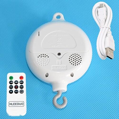 Baby Rattle Toys White Rotary Mobile On The Bed Newborn Music Box Bed Bell Hanging Toys Holder Bracket Baby Boy Toys 0-12 Months